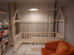 Baby Kinder Extra Montessori Doğal Bebek ve Çocuk Karyolası