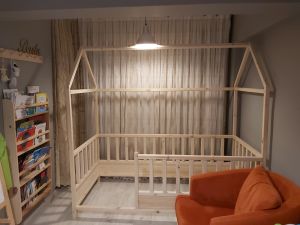 Baby Kinder Extra Montessori Doğal Bebek ve Çocuk Karyolası