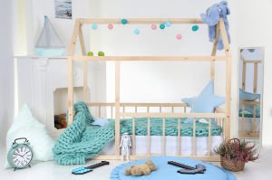 Baby Kinder Beauty Doğal Montessori Bebek ve Çocuk Karyolası Doğal Çam - 100 x 200