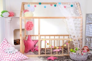 Baby Kinder Beauty Doğal Montessori Bebek ve Çocuk Karyolası Doğal Çam - 100 x 200