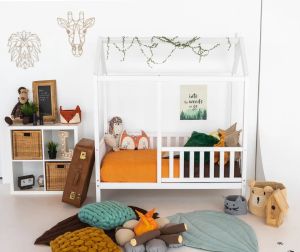 Baby Kinder Wh. Lovely Ahşap Montessori Bebek ve Çocuk Oyun Evi ve Karyolası