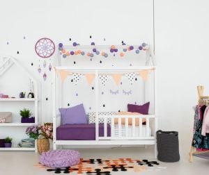 Baby Kinder Wh. Lovely Ahşap Montessori Bebek ve Çocuk Oyun Evi ve Karyolası