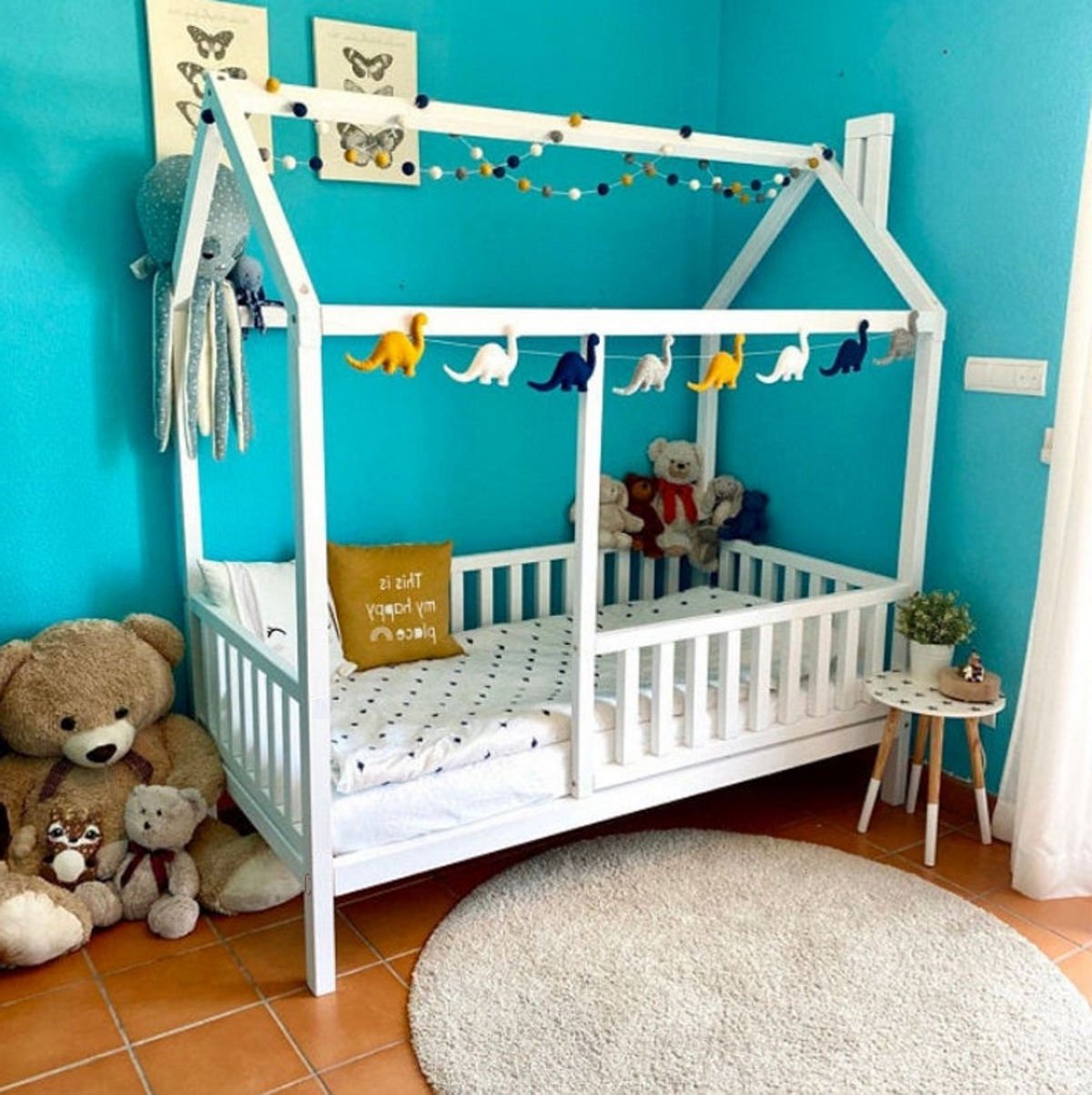 Baby Kinder Wh. Lovely Ahşap Montessori Bebek ve Çocuk Oyun Evi ve Karyolası