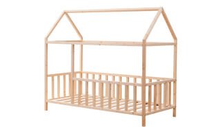 Baby Kinder Roofed Montessori Bebek & Çocuk Karyolası Doğal Çam - 100 x 200