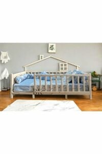 Panorama Doğal Ahşap Montessori Bebek ve Çocuk Karyolası