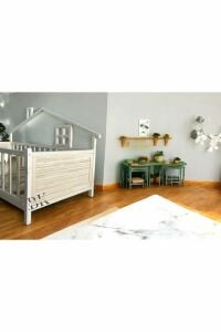 Panorama Doğal Ahşap Montessori Bebek ve Çocuk Karyolası