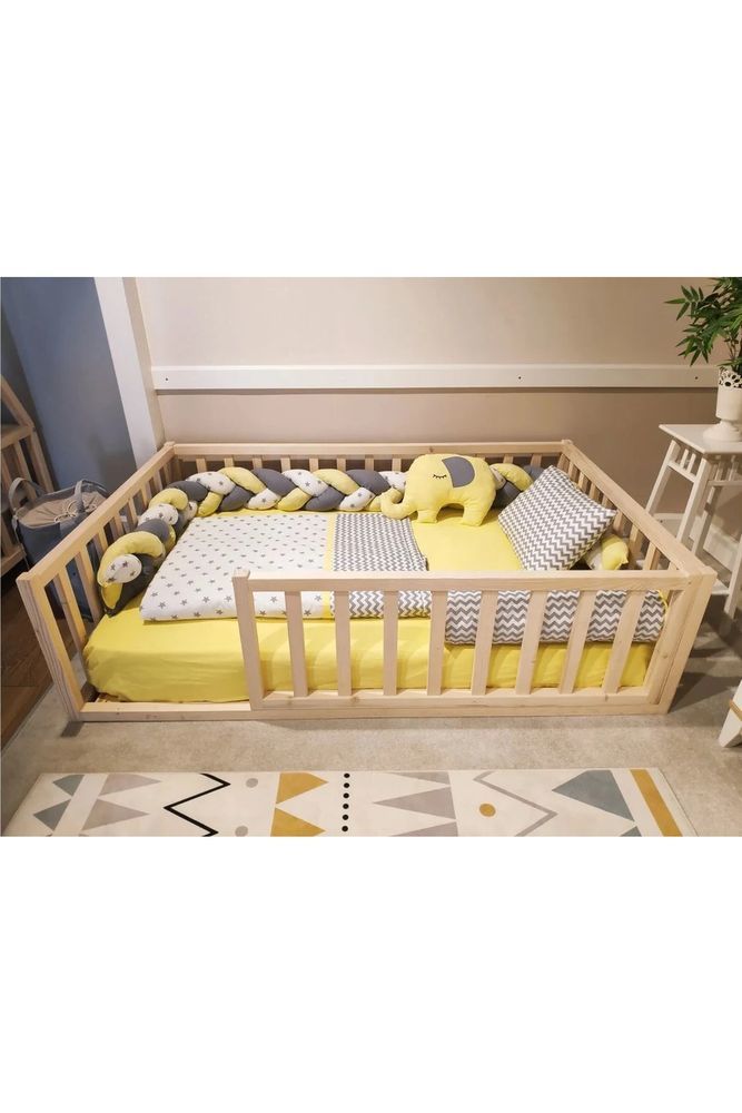 Trendy Montessori Doğal Bebek Ve Çocuk Karyolası