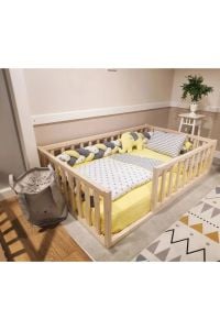 Trendy Montessori Doğal Bebek Ve Çocuk Karyolası