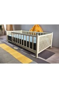 So Chic Doğal Ahşap Montessori Bebek ve Çocuk Karyolası