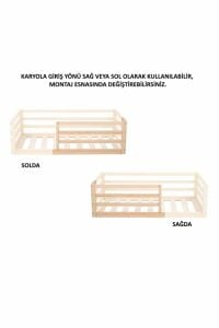 BABY KİNDER DOĞAL AHŞAP MONTESSORİ BEBEK VE ÇOCUK KARYOLASI